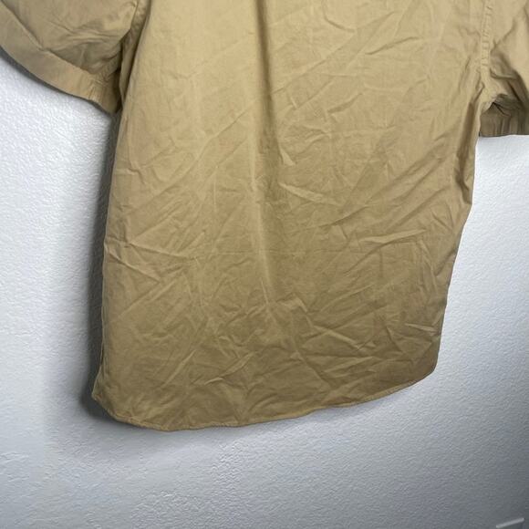 River Island Mens Shirt Size L  Brown Short Sleeve Button Down Collared Casual - Picture 13 of 13
